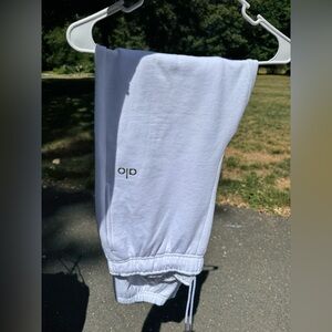 Alo yoga white sweats